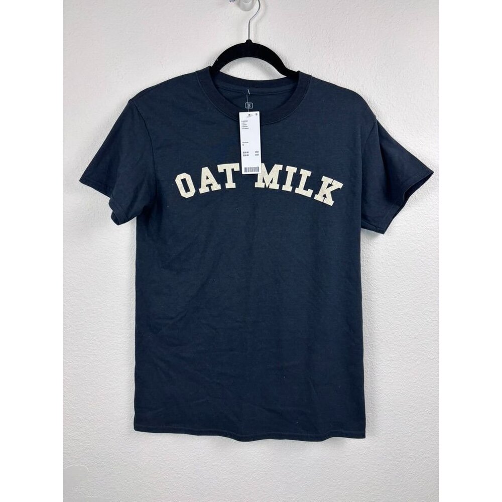 Ripple‎ Urban Outfitters small Oat Milk graphic short sleeve tee NWT